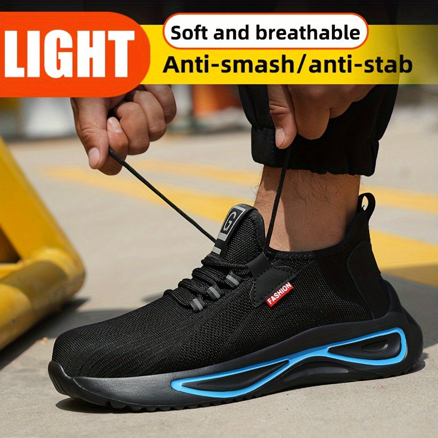 Werkschoenen voor Heren – Lichtgewicht met Stalen Neus en Antislip Zool | Sansoti