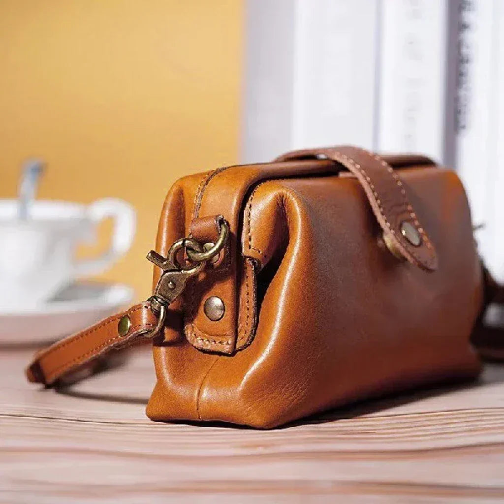 Handgemaakte Retro Schoudertas Leer Vintage Crossbody Dames Handtas Bohemian Stijl Draagtas Everyday | Sansoti