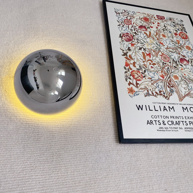 Runde Wandleuchte LED Glas Eisen Stimmungslicht Flur Schlafzimmer Wohnzimmer Minimalistische Wandleuchte Skandinavisches Interieur | Restfield