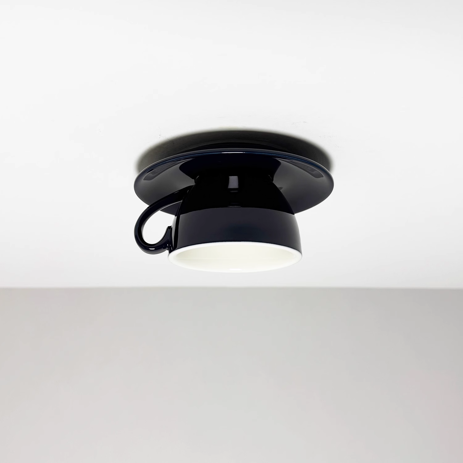 Deckenleuchte Keramik Kaffeetasse Form LED Blau Rosa Gelb Schlafzimmer Wohnzimmer Verspieltes Design | Restfield