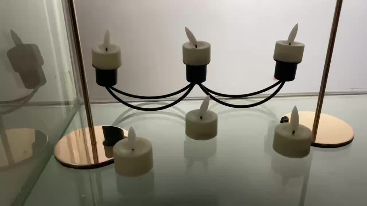 Vlamloze Theelichtjes Set LED Kunststof Met Afstandsbediening Timer Sfeerverlichting Woonkamer Tafeldecoratie Kaarsjes | Sansoti