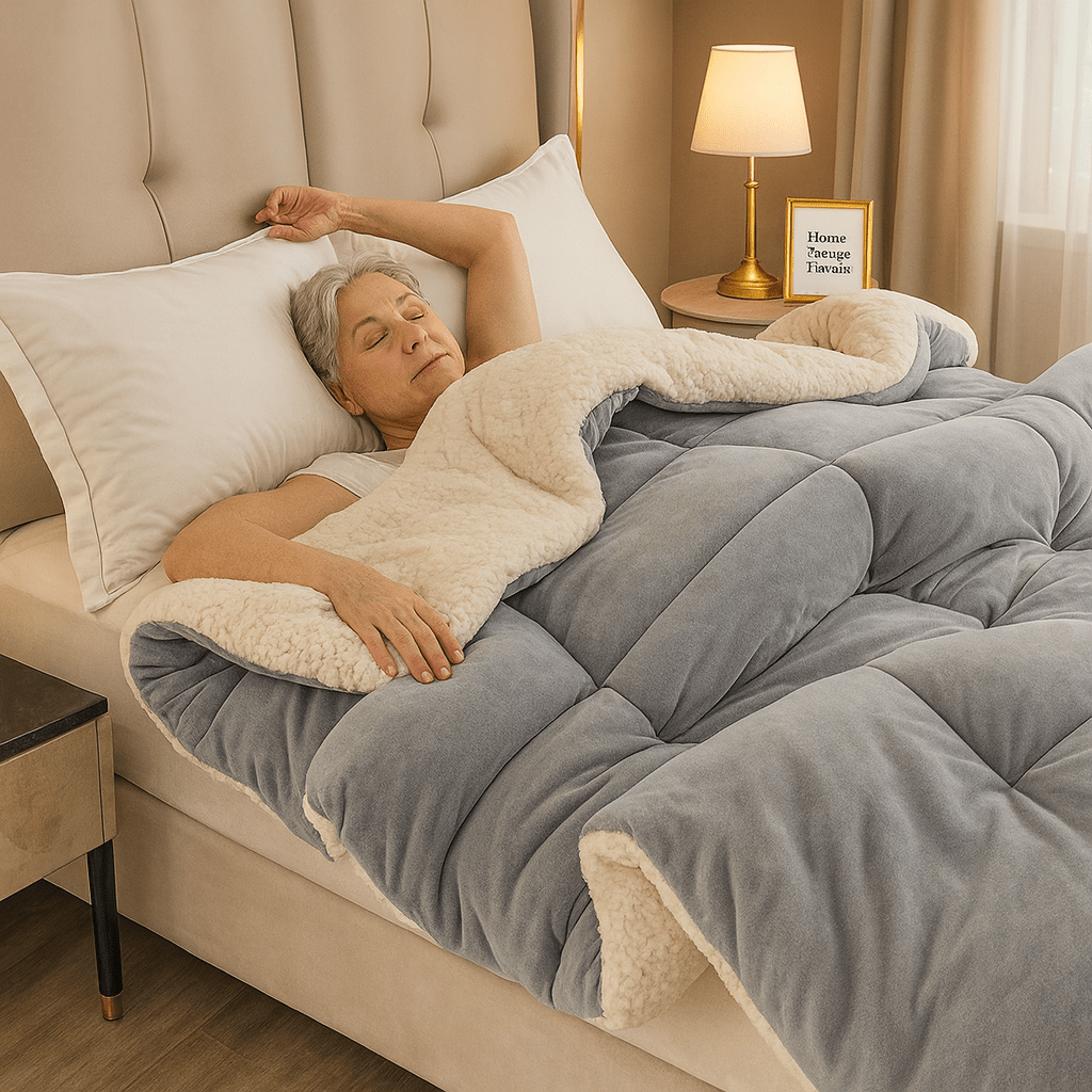 Sherpa Wende-Bettdecke Weich Flauschig Warm Doppelseitig Ganzjährig Polyester | Restfield