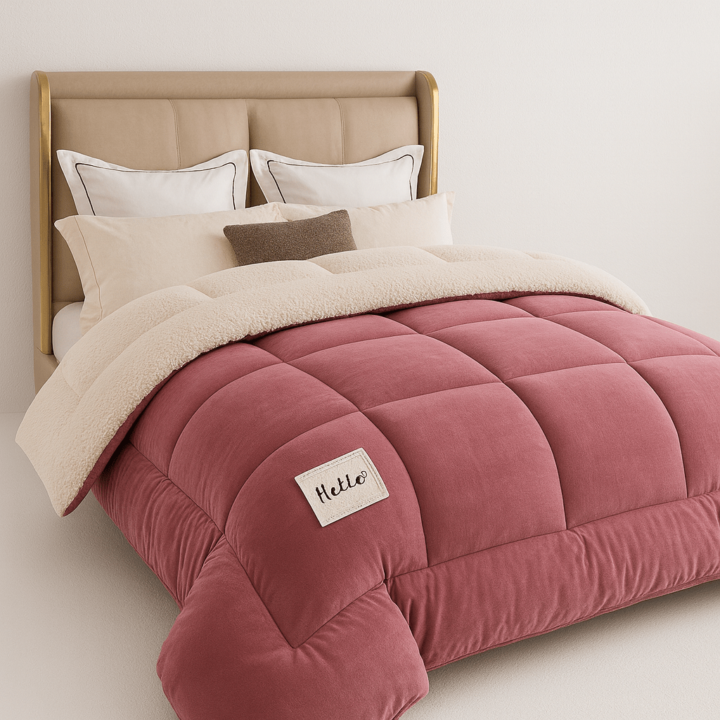 Sherpa Wende-Bettdecke Weich Flauschig Warm Doppelseitig Ganzjährig Polyester | Restfield