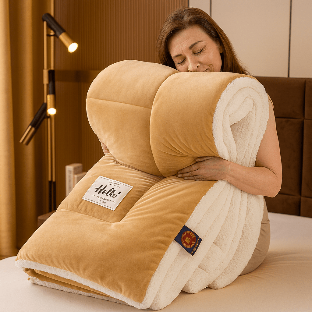 Sherpa Wende-Bettdecke Weich Flauschig Warm Doppelseitig Ganzjährig Polyester | Restfield