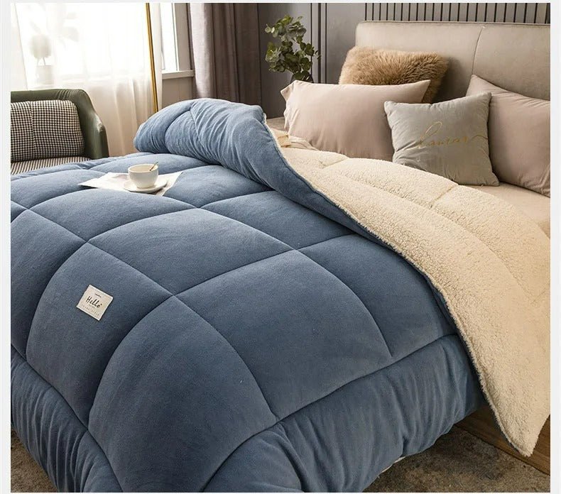 Sherpa Wende-Bettdecke Weich Flauschig Warm Doppelseitig Ganzjährig Polyester | Restfield