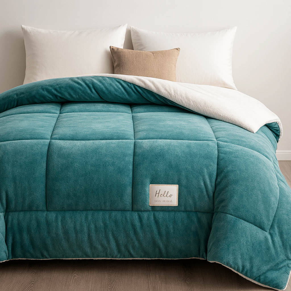 Couette Sherpa Réversible Douce Moelleuse Chaleur Double Face Toutes Saisons Polyester | Restfield