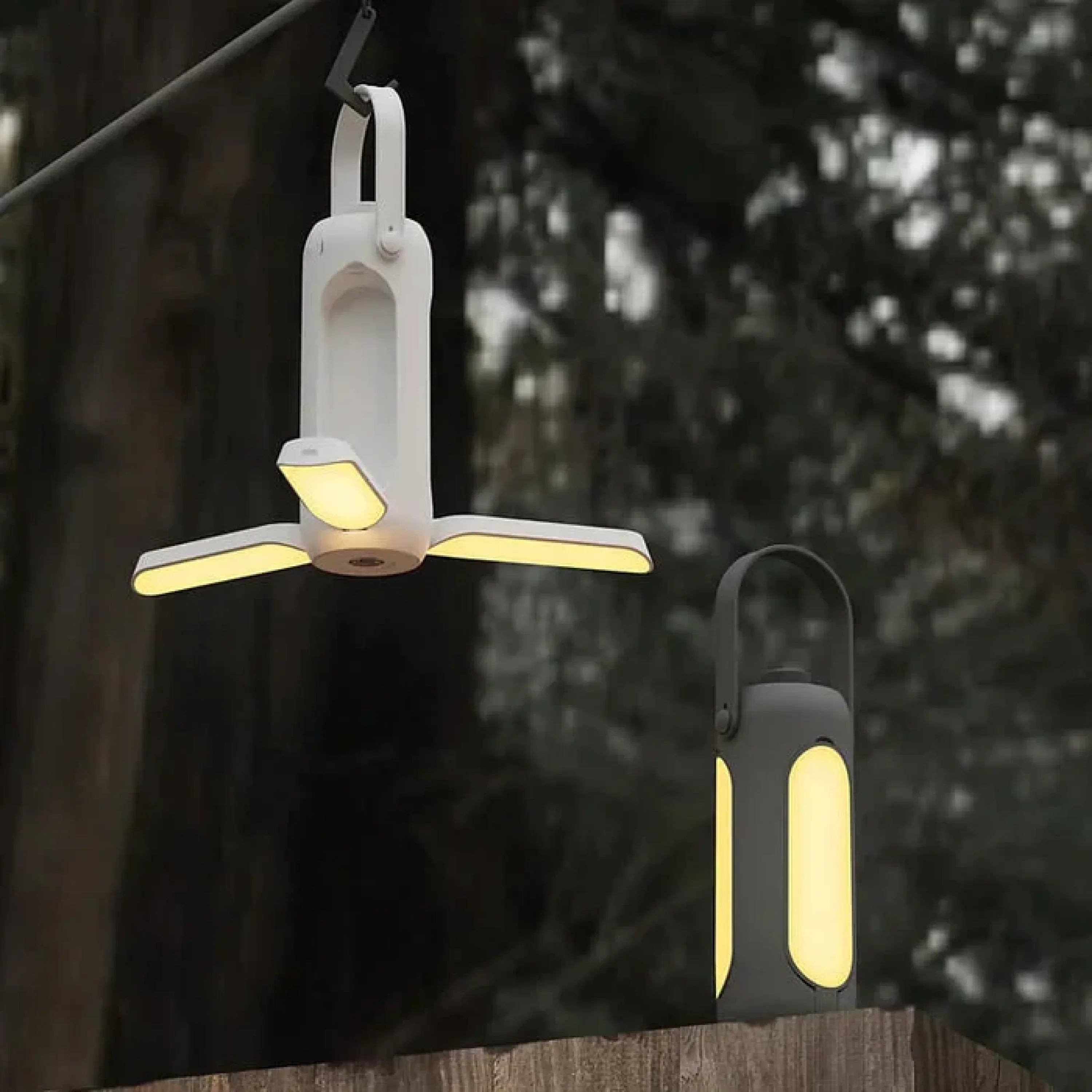 Portable LED Lamp Rechargeable with Flashlight Mode Indoor & Outdoor Dimmable 30-720 Lumens 1800-7000K USB 10000mAh Lighting Camping | Sansoti