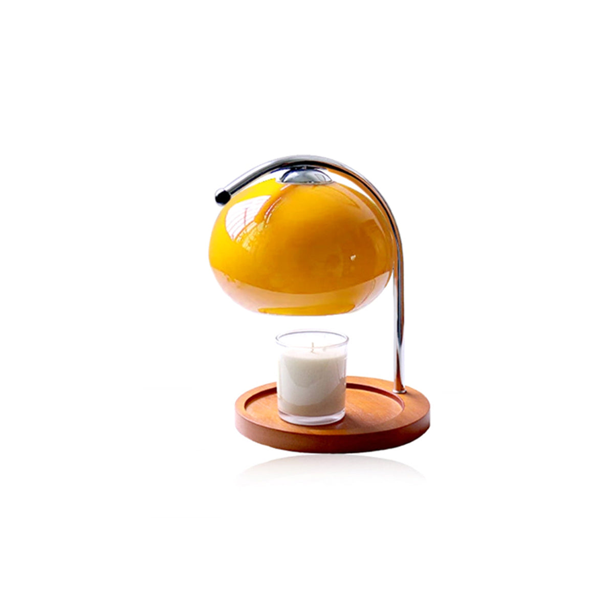 Glass Candle Lamp with Dimming Function, Table Lamp, Fragrance Diffuser, Retro Design, Ambient Lighting for Living Room and Bedroom | Sansoti