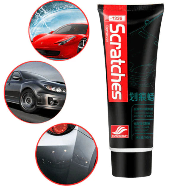 Car Polishing Kit for Plastic 100ml with Nano Sponge | Restores Shine Plastic Bumper Trim Mirror Dashboard | UV Protection | Sansoti