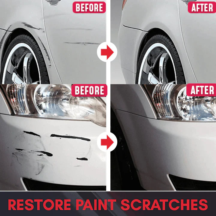 Car Polishing Kit for Plastic 100ml with Nano Sponge | Restores Shine Plastic Bumper Trim Mirror Dashboard | UV Protection | Sansoti