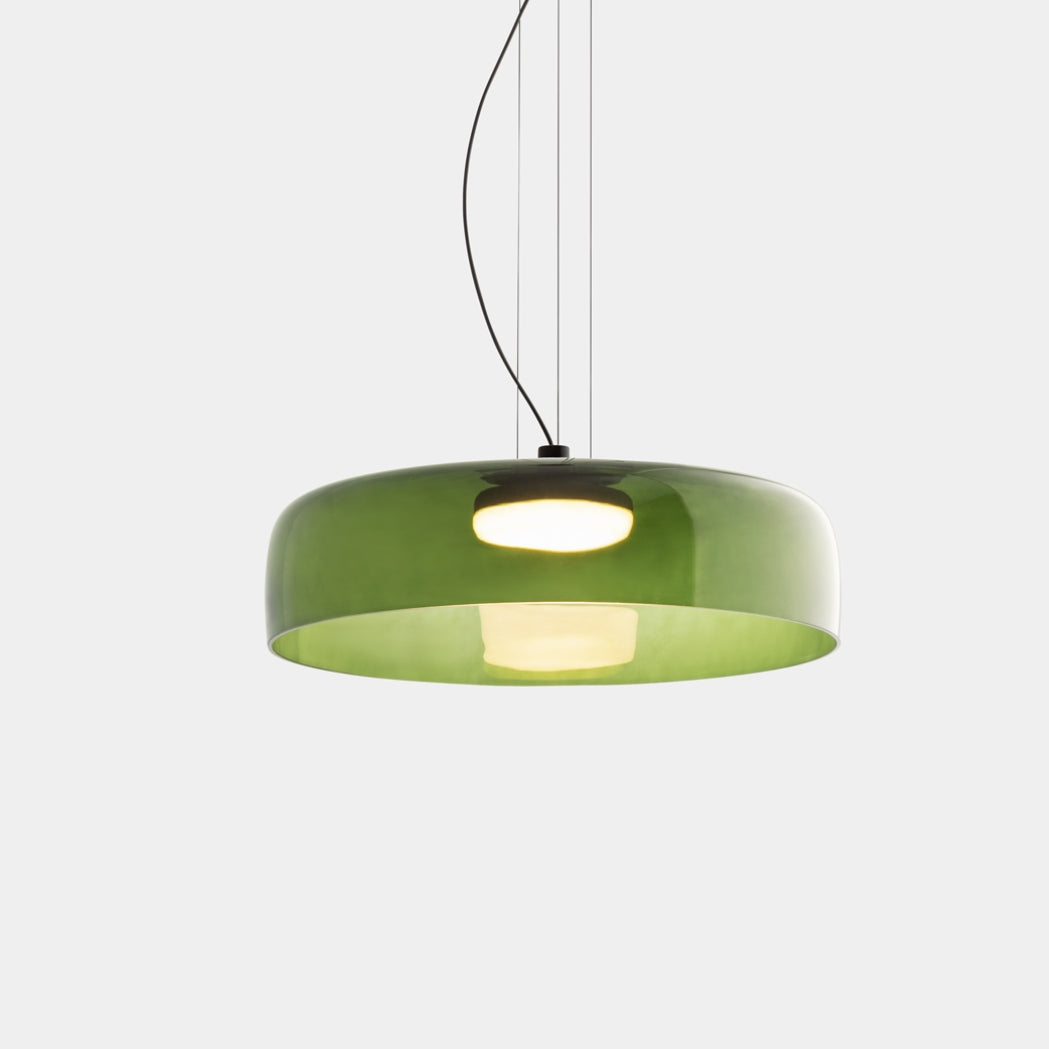 Hängelampe Glas Nordisches Design Geschichtet 1 2 3 Stufen Orange Grün Grau Esszimmer Küche Wohnzimmer Pendelleuchte Warmes Licht LED Einstellbar