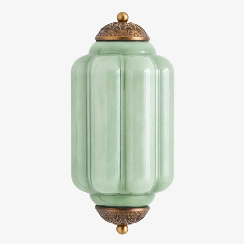 Eloise Vintage Scalloped Milk Glass Wall Sconce - Modern Accent Lighting for Bathroom and Bedroom