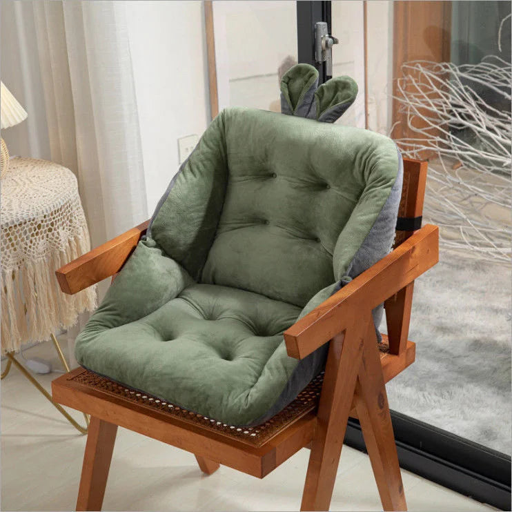 Ergonomisches Sitzkissen mit Lendenstütze, 45 x 45 cm, für Bürostuhl, Auto und Rollstuhl – Komfort beim Arbeiten von zu Hause und bei Rückenschmerzen | Sansoti