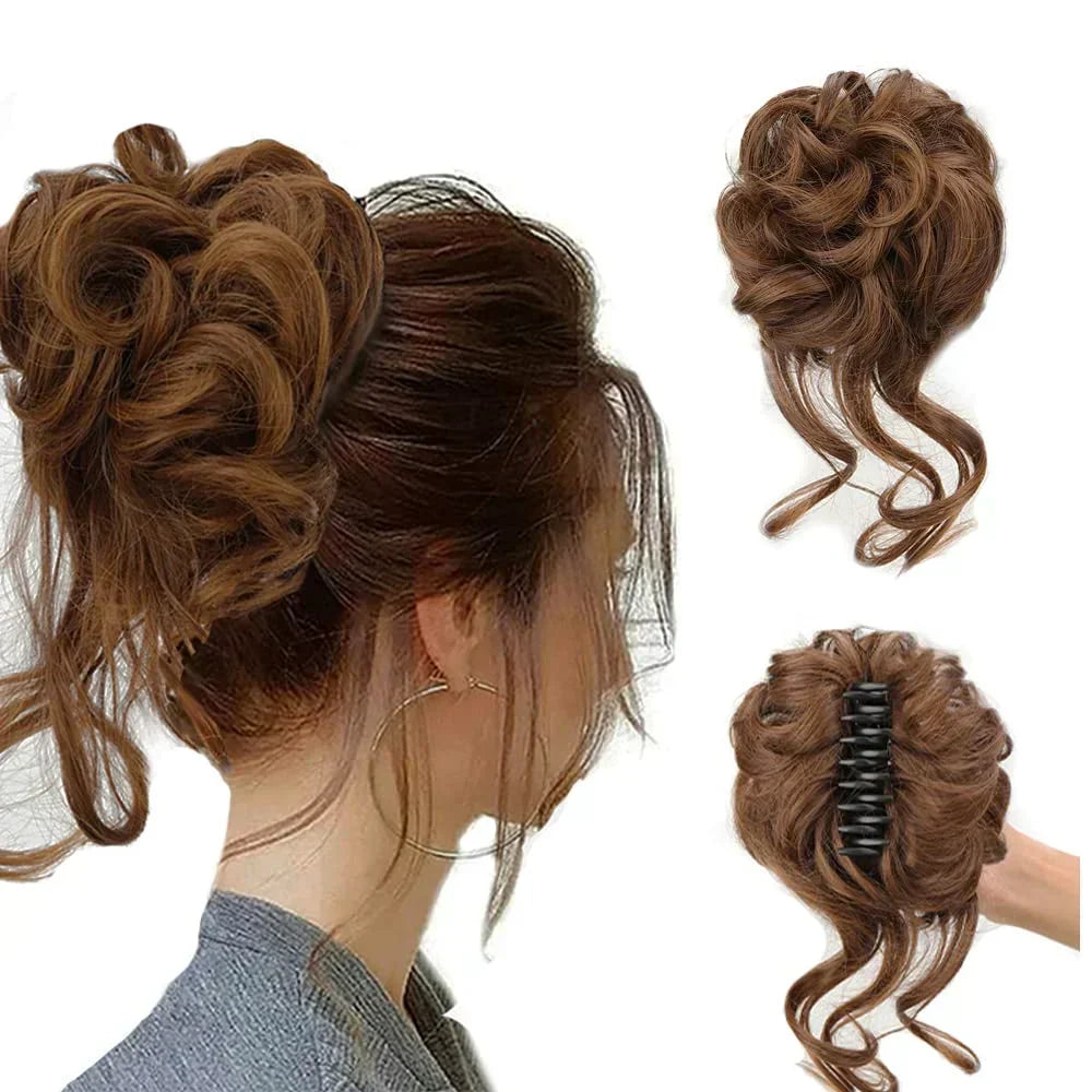 Clip-In Hair Bun met Krullen – Vollere Knot in Seconden zonder Styling | Sansoti