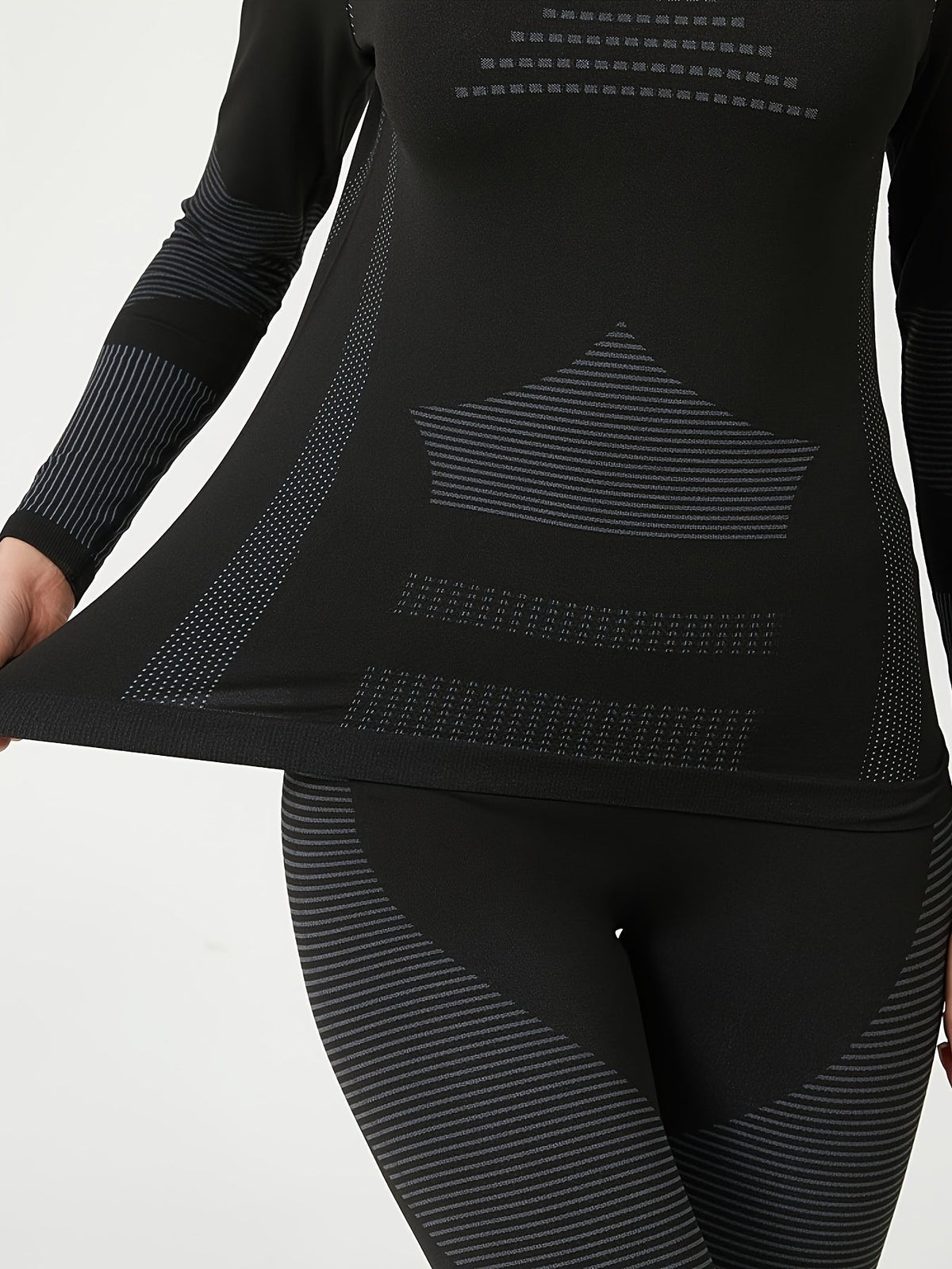 Thermische Basislaag Set voor Dames Ademend Ondergoed Winter Yoga Ski Wandelen Herfst Sportkleding Thermokleding | Sansoti