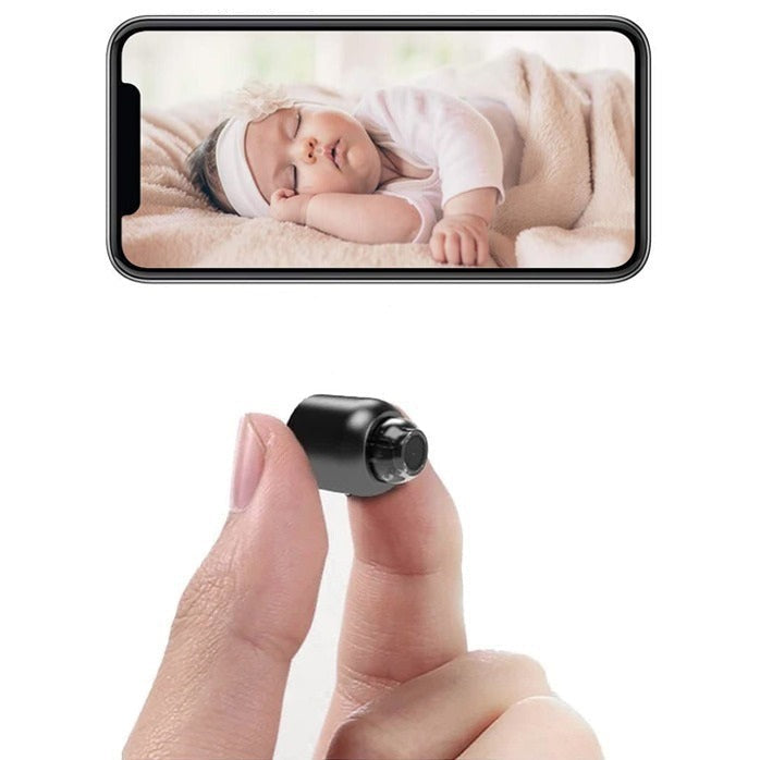 Compacte Beveiligingscamera WiFi 1080P Full HD met Nachtzicht en Bewegingsdetectie voor Thuisbeveiliging en Monitoring | Sansoti