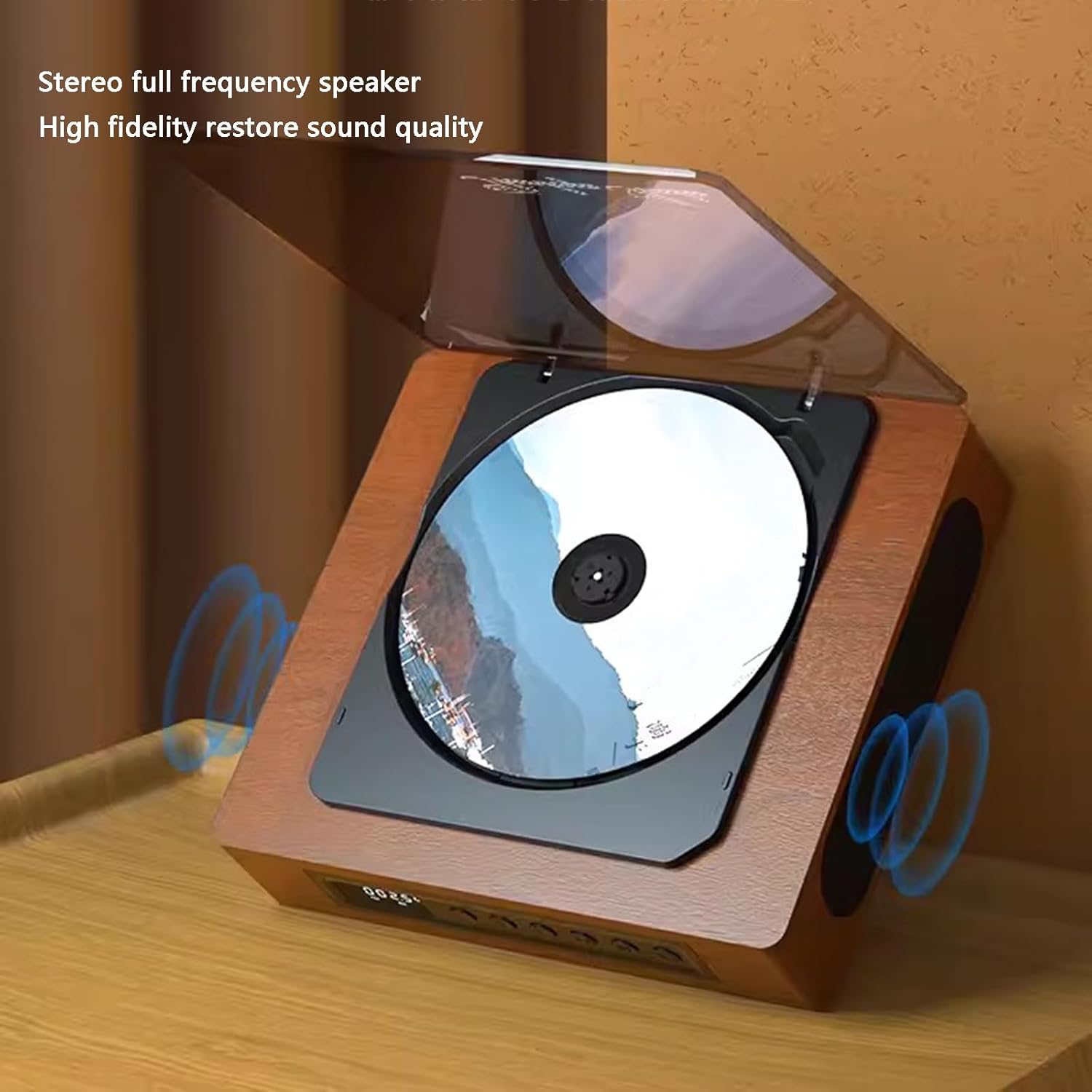 Retro CD-Player Bluetooth Vintage Musikplayer mit FM Radio und LCD-Display | Restfield