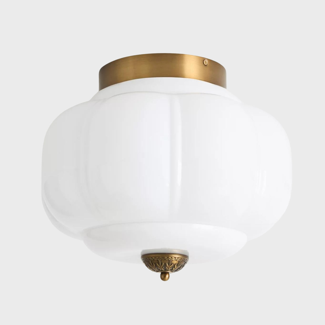 Plafondlamp Melkglas Glazen Kap Moderne Verlichting Scandinavische Stijl Woonkamer Eetkamer Slaapkamer Flush Mount | Sansoti