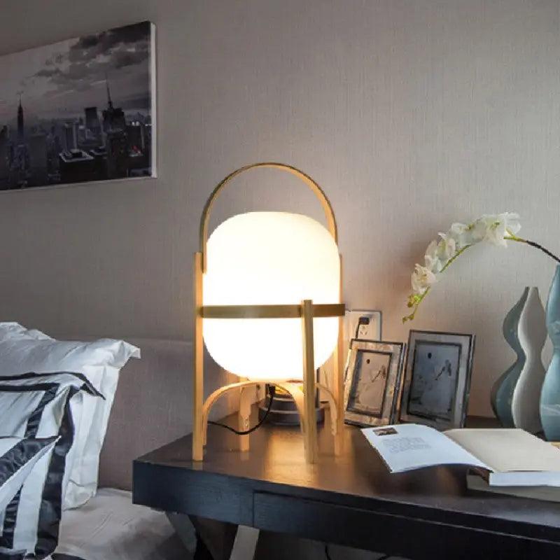 Tischlampe Holz Opalglas Natur 3 Größen Wohnzimmer Schlafzimmer Stimmungslicht Stehlampe Japandi Skandinavisch | Restfield