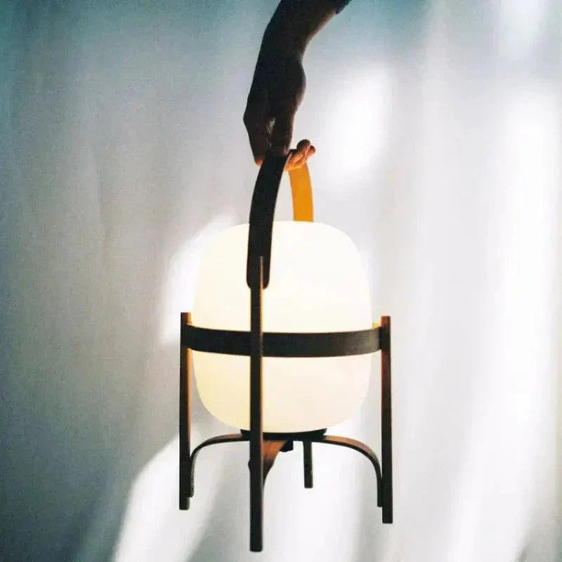 Tischlampe Holz Opalglas Natur 3 Größen Wohnzimmer Schlafzimmer Stimmungslicht Stehlampe Japandi Skandinavisch | Restfield