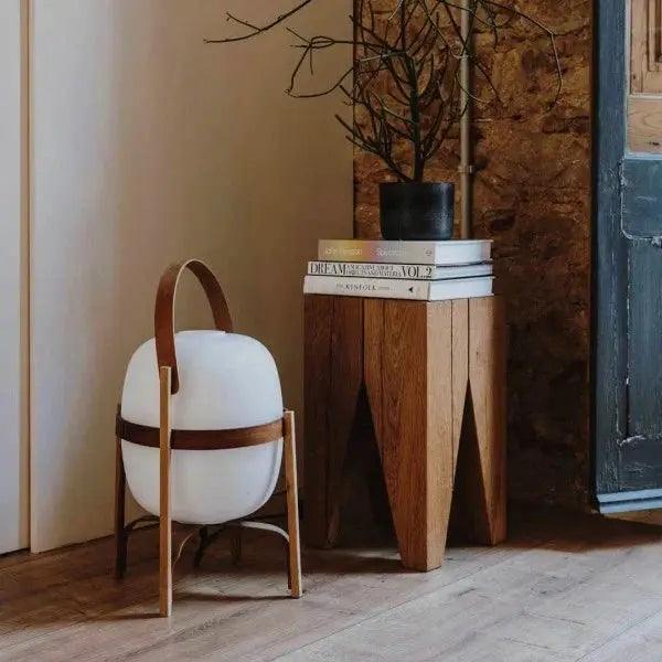 Tischlampe Holz Opalglas Natur 3 Größen Wohnzimmer Schlafzimmer Stimmungslicht Stehlampe Japandi Skandinavisch | Restfield
