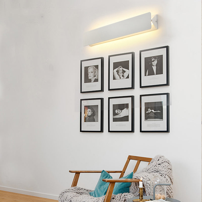Adjustable LED Wall Light Metal White Indoor Modern Design for Living Room Dining Room Hallway Lighting Fixture | Sansoti