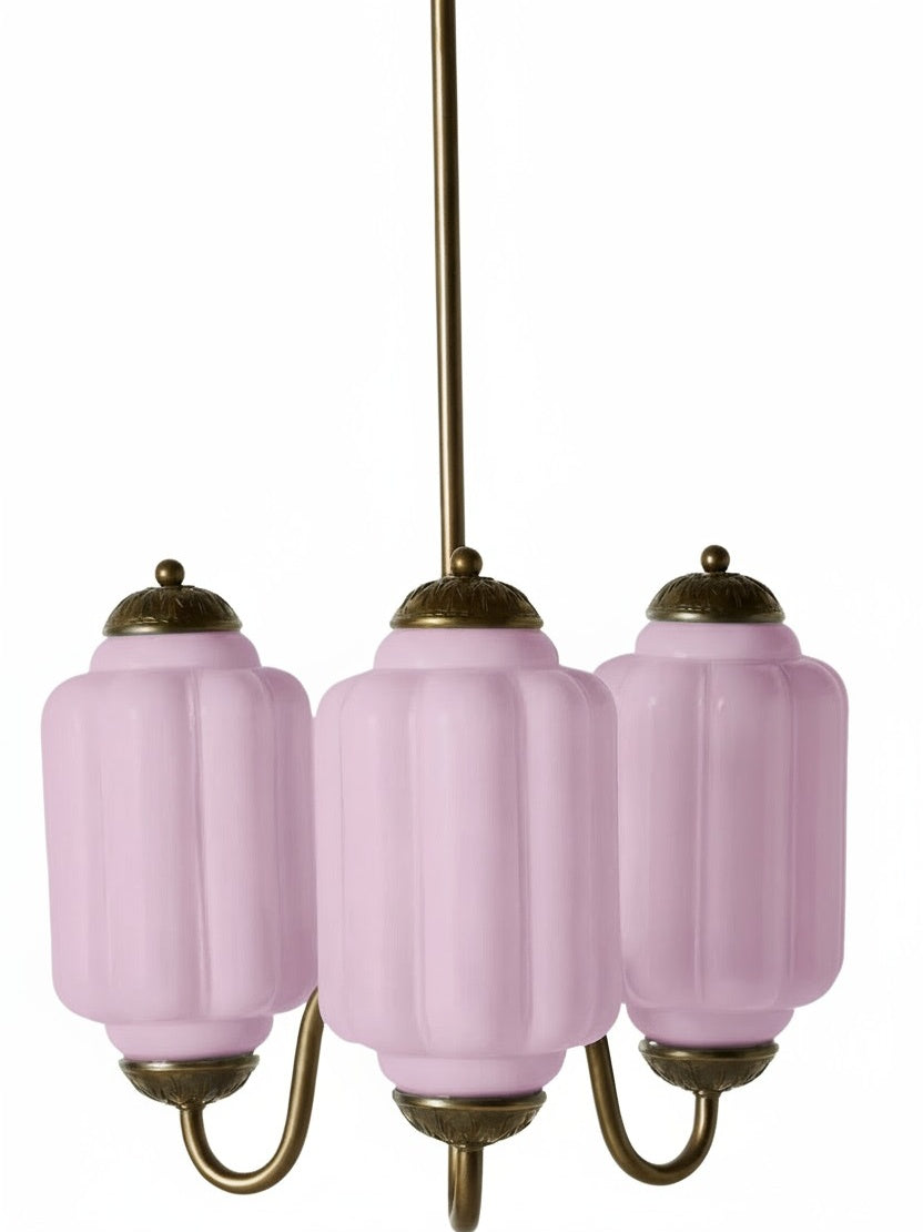 Melkglazen Kroonluchter Vintage Afwerking Tijdloze Elegantie Klassieke Verlichting voor Eetkamer Woonkamer | Sansoti