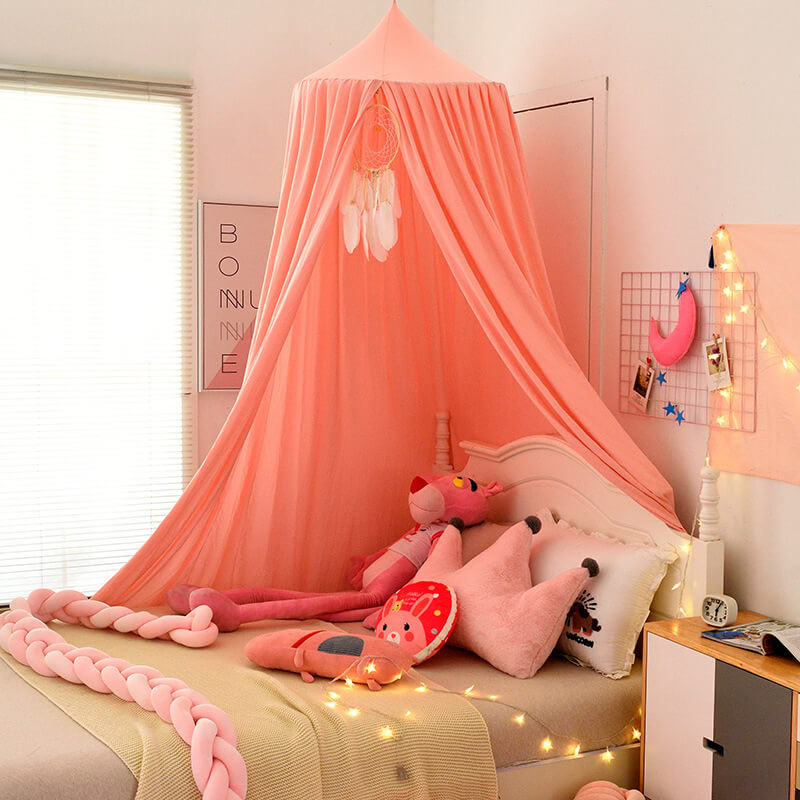 Blackout Children's Bed Canopy, Soft Polyester, 250cm High, Sleeping and Play Tent, Mosquito Net for Girls and Boys | Sansoti