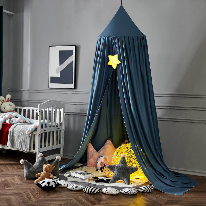 Blackout Children's Bed Canopy, Soft Polyester, 250cm High, Sleeping and Play Tent, Mosquito Net for Girls and Boys | Sansoti