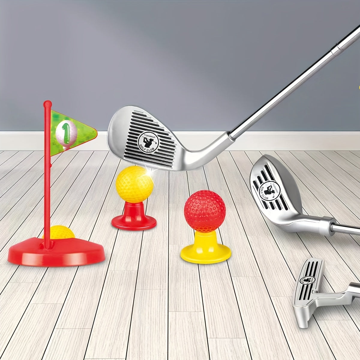 Verstelbare Golfset voor Kinderen 3-8 Jaar met Clubs Ballen Vlaggen Indoor Outdoor Spel Motoriek Ontwikkeling | Sansoti