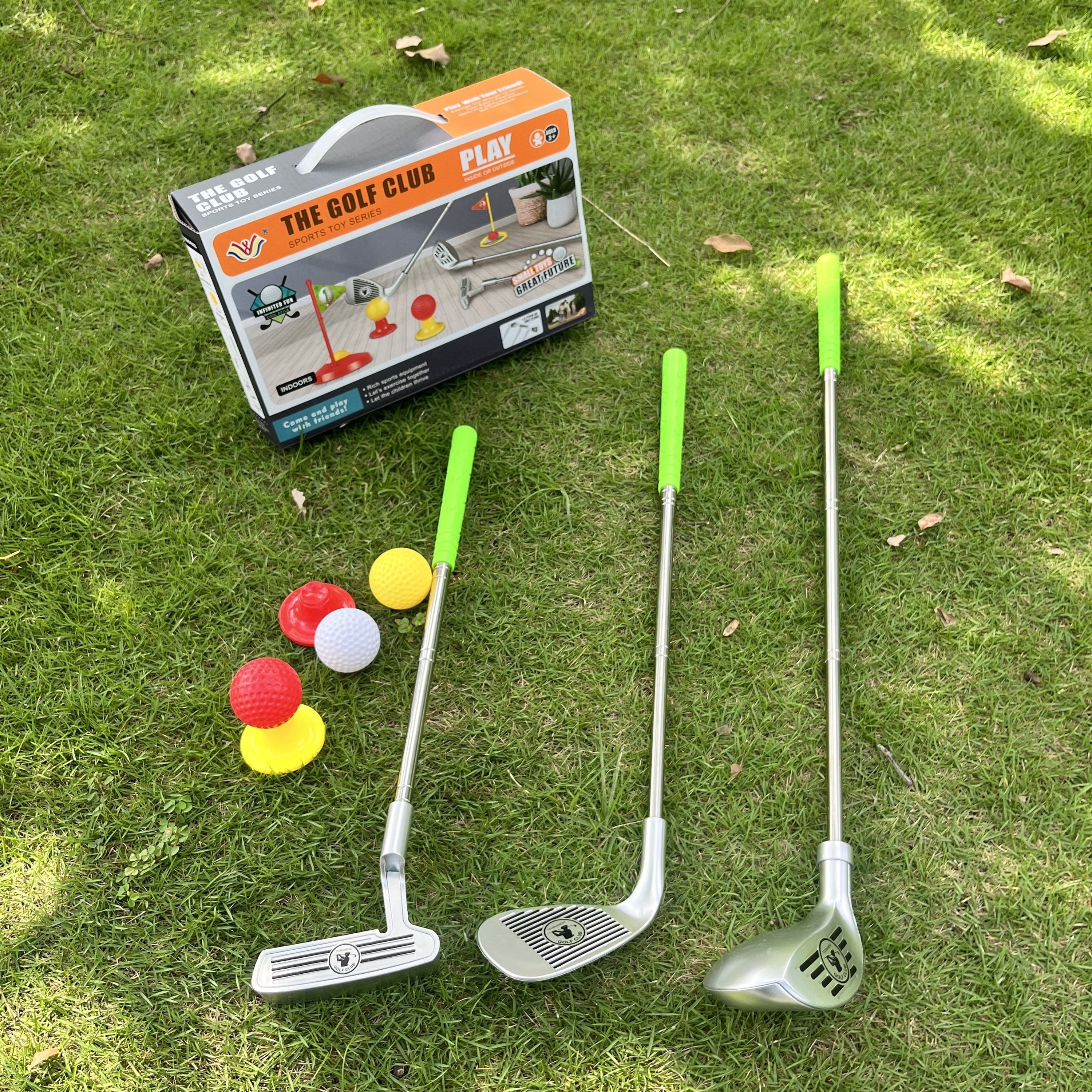 Verstelbare Golfset voor Kinderen 3-8 Jaar met Clubs Ballen Vlaggen Indoor Outdoor Spel Motoriek Ontwikkeling | Sansoti