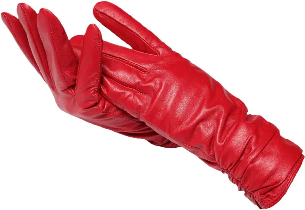 Leren Dameshandschoenen met Wol Voering – Stijlvolle Warmte & Comfort | Sansoti