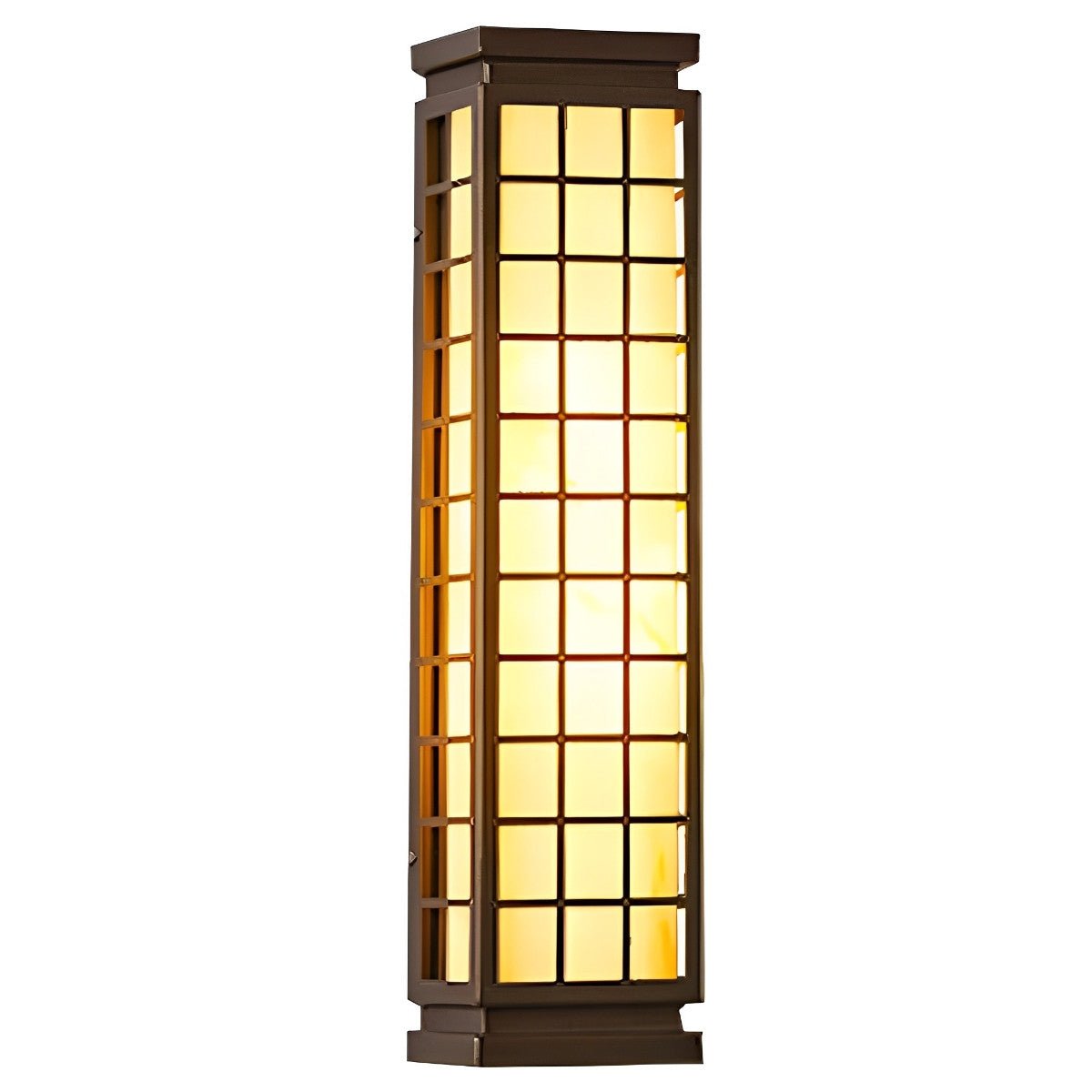 Buitenwandlamp Japans Rooster RVS Marmerlook Tuin Vintage Buitenverlichting Wandlamp Buiten Rechthoek Sfeerverlichting Villa Oprit | Sansoti