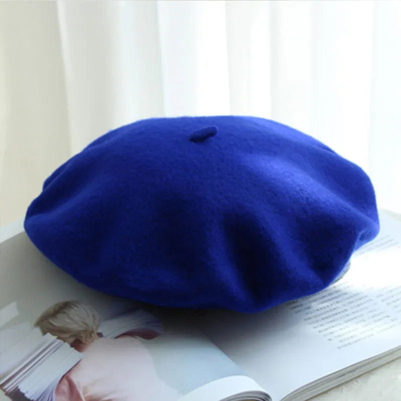 Wollen Baret voor Dames – Klassieke Franse Stijl – Warme Winteraccessoire | Sansoti