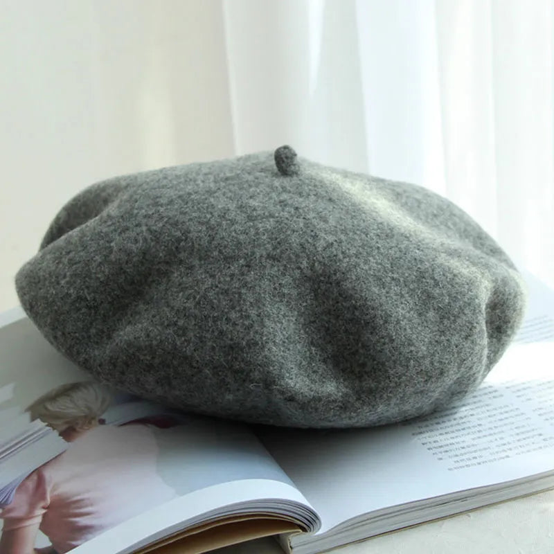 Wollen Baret voor Dames – Klassieke Franse Stijl – Warme Winteraccessoire | Sansoti