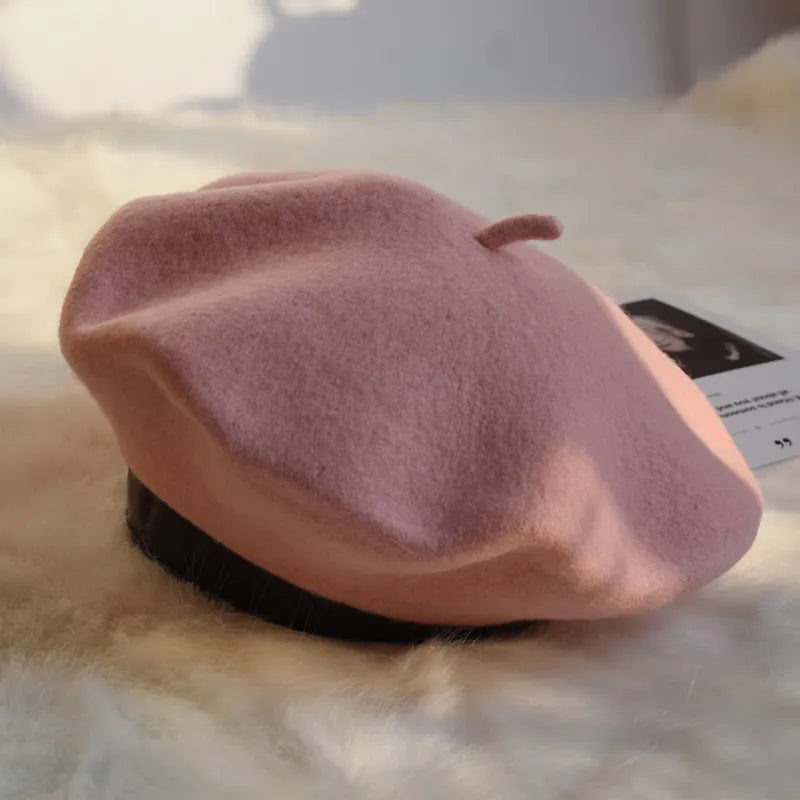 Wollen Baret voor Dames – Klassieke Franse Stijl – Warme Winteraccessoire | Sansoti