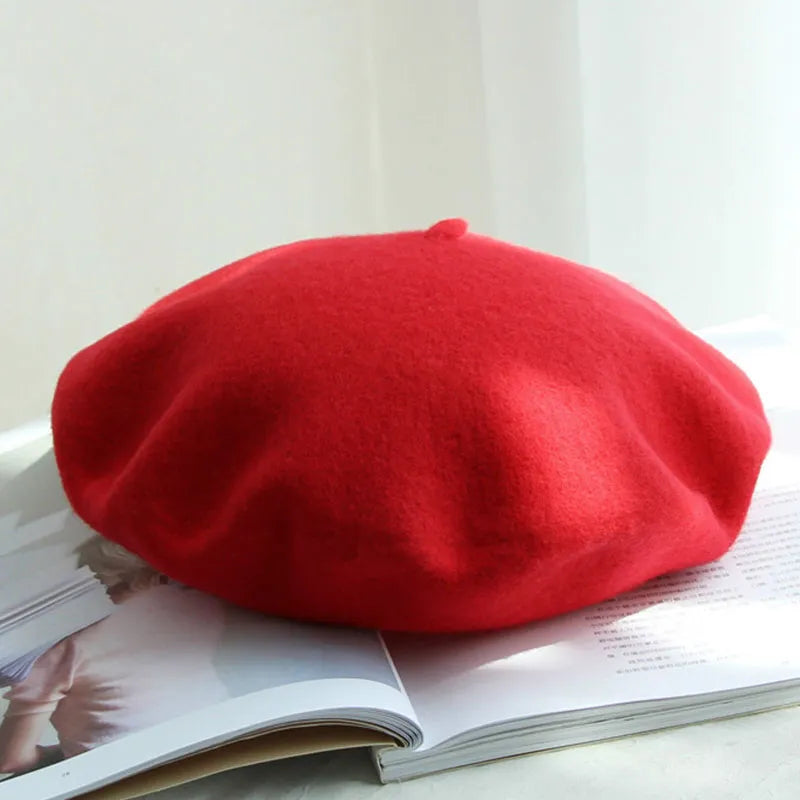 Wollen Baret voor Dames – Klassieke Franse Stijl – Warme Winteraccessoire | Sansoti