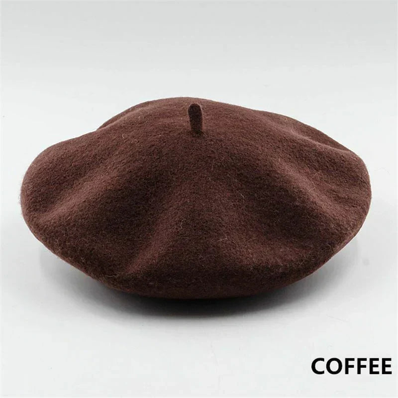 Wollen Baret voor Dames – Klassieke Franse Stijl – Warme Winteraccessoire | Sansoti