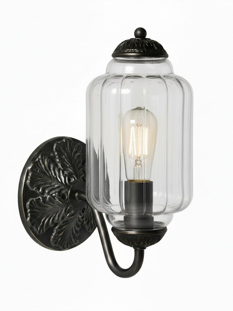Melkglazen Wandlamp Eloise voor Hal en Slaapkamer | Vintage Wandverlichting met Melkwit Glas | Sansoti