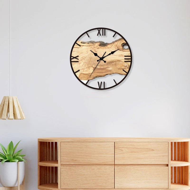 Doorzichtige Wandklok Acryl 30x30cm Stil Uurwerk Modern Tijdloze Kamer Woondecoratie Transparant Design | Sansoti