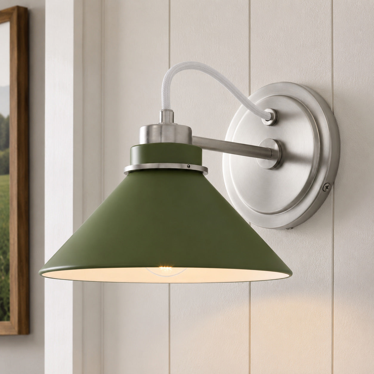 Globe Wandlamp met Gebogen Arm – Moderne Industriële Verlichting voor Badkamer, Slaapkamer en Gang | Sansoti