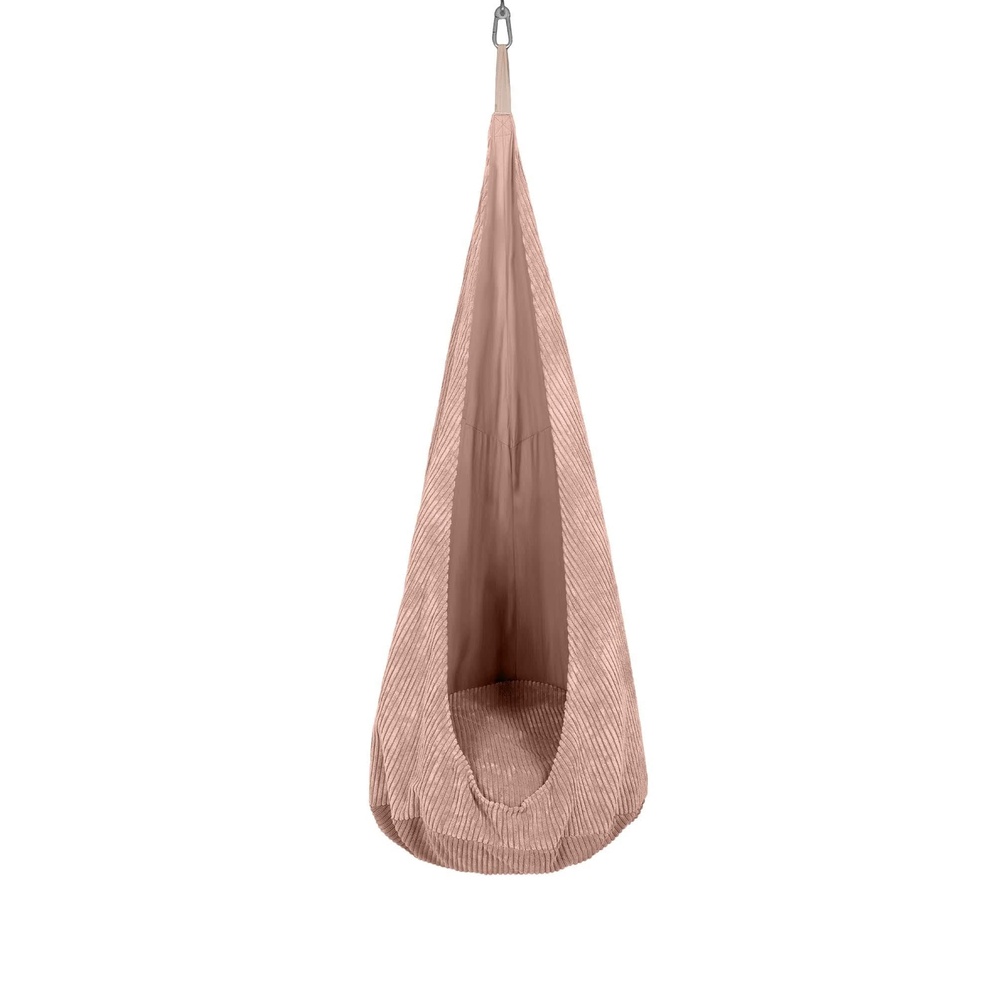 Balançoire Sensorielle pour Enfants Sensibles au Stimuli Fauteuil Suspendu Velours Côtelé Intérieur avec Coussin 80kg | Restfield