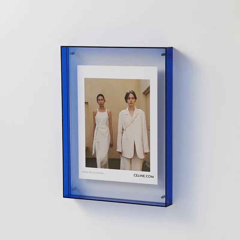 Acryl Fotolijst Gekleurd Transparant Oranje Wand Tafel Display Frame Moderne Fotohouder Poster Lijst Interieur Decoratie | Sansoti