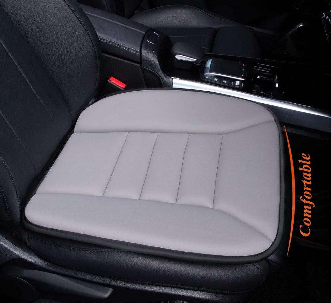 Zitcomfortkussen Memory Foam Auto Zwart Grijs Drukpuntreductie Ergonomisch Autostoelkussen Rugsteun Lange Ritten | Sansoti