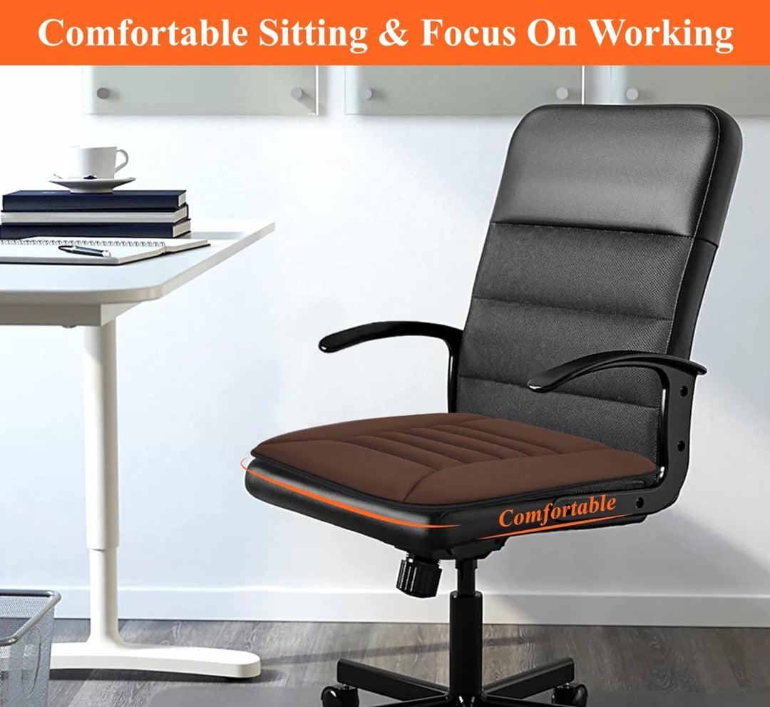 Zitcomfortkussen Memory Foam Auto Zwart Grijs Drukpuntreductie Ergonomisch Autostoelkussen Rugsteun Lange Ritten | Sansoti