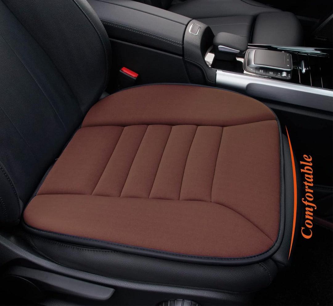 Zitcomfortkussen Memory Foam Auto Zwart Grijs Drukpuntreductie Ergonomisch Autostoelkussen Rugsteun Lange Ritten | Sansoti