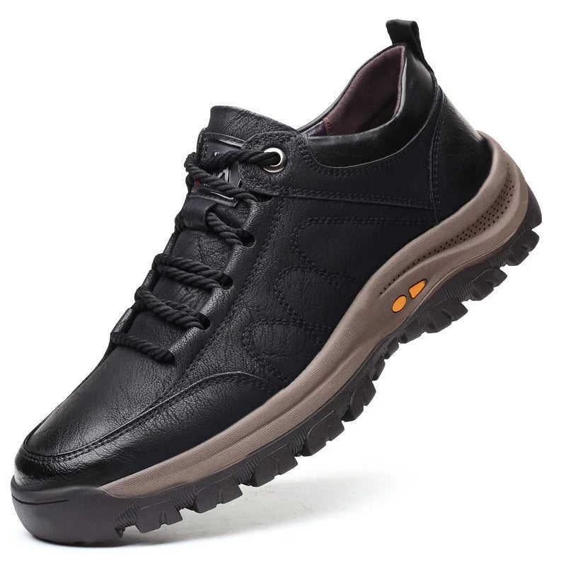 Chaussures orthopédiques en cuir Imperméables pour homme Soutien du pied Protection des articulations Usage quotidien | Sansoti