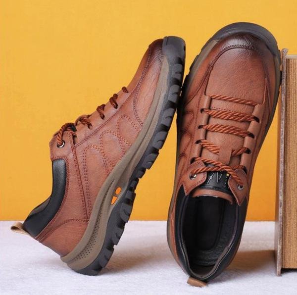 Chaussures orthopédiques en cuir Imperméables pour homme Soutien du pied Protection des articulations Usage quotidien | Sansoti