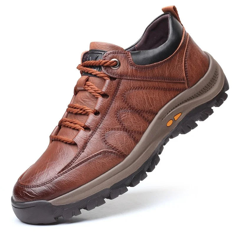 Chaussures orthopédiques en cuir Imperméables pour homme Soutien du pied Protection des articulations Usage quotidien | Sansoti