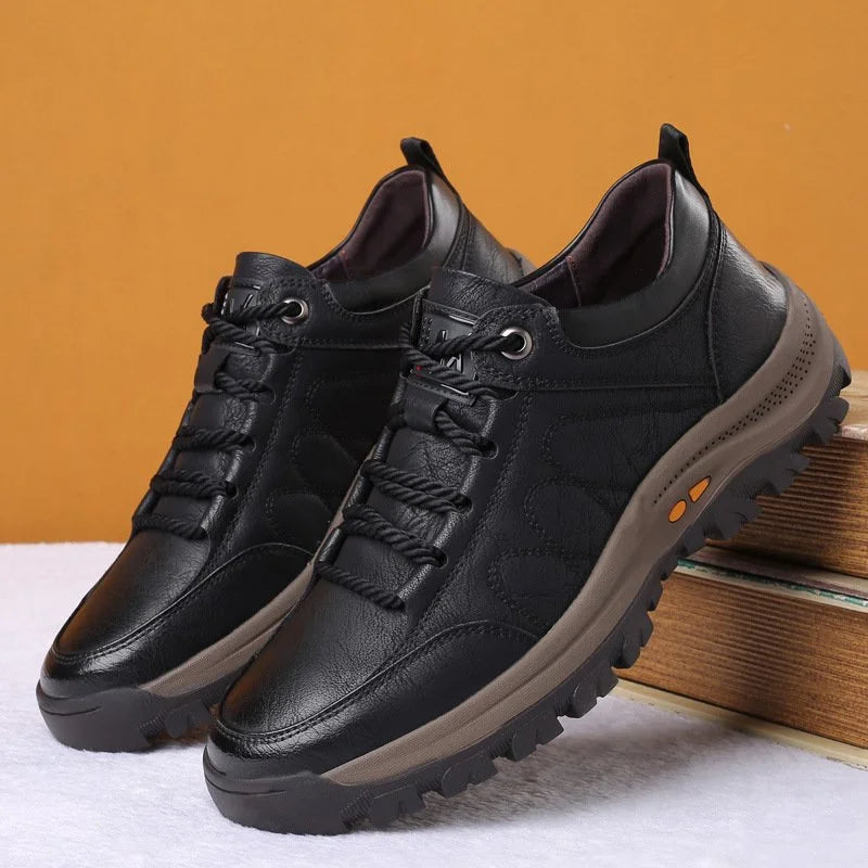 Chaussures orthopédiques en cuir Imperméables pour homme Soutien du pied Protection des articulations Usage quotidien | Sansoti